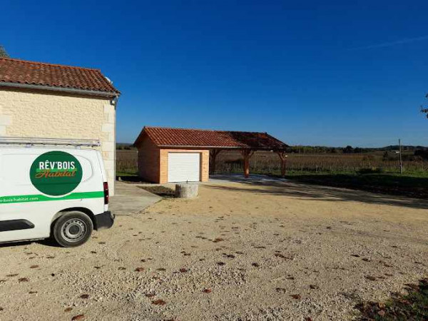 Garage en bois à Chalagnac
